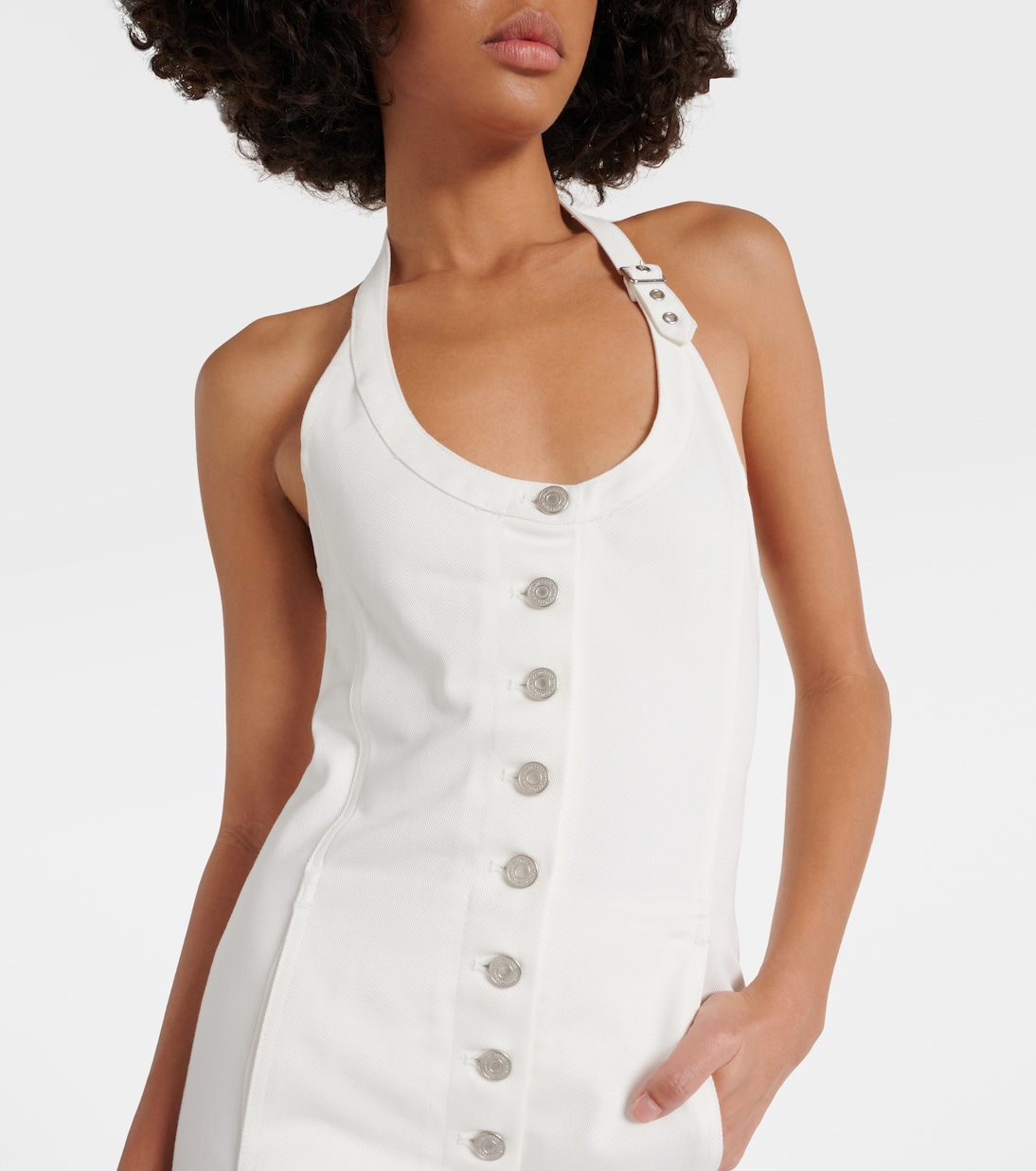 Vestido midi Multiflex de denim | Courrèges