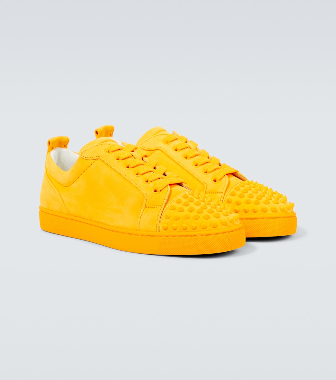 Baskets Louis Junior Spikes en daim | Christian Louboutin
