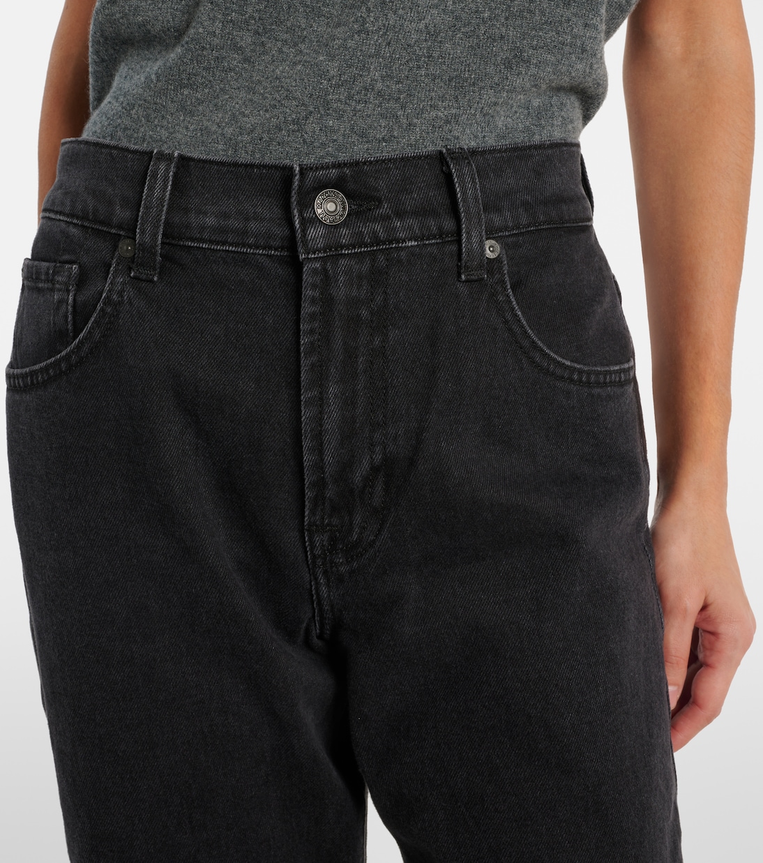 Tess high-rise straight jeans | 7 For All Mankind