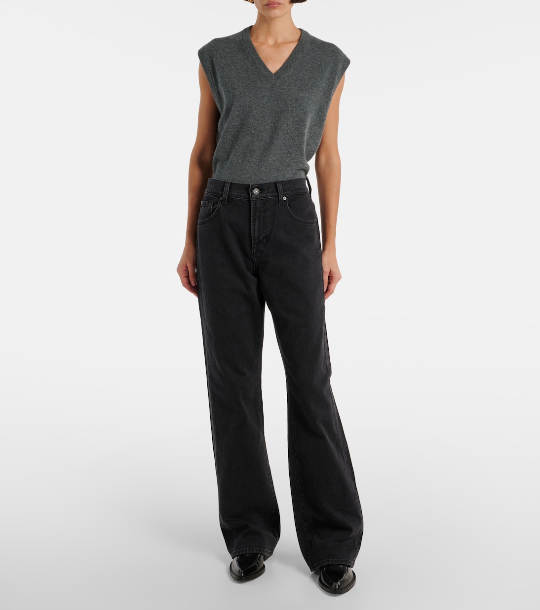 Tess high-rise straight jeans | 7 For All Mankind