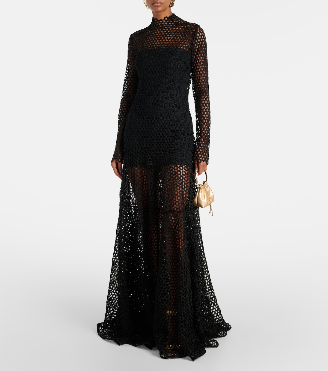 Abito lungo in macramé  | David Koma