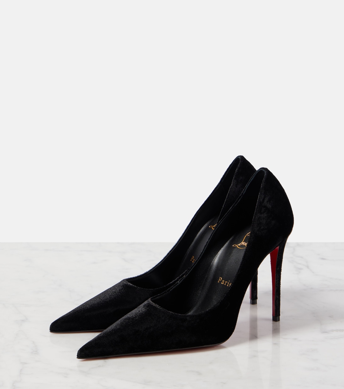 Pumps Kate Max 100 in velluto | Christian Louboutin
