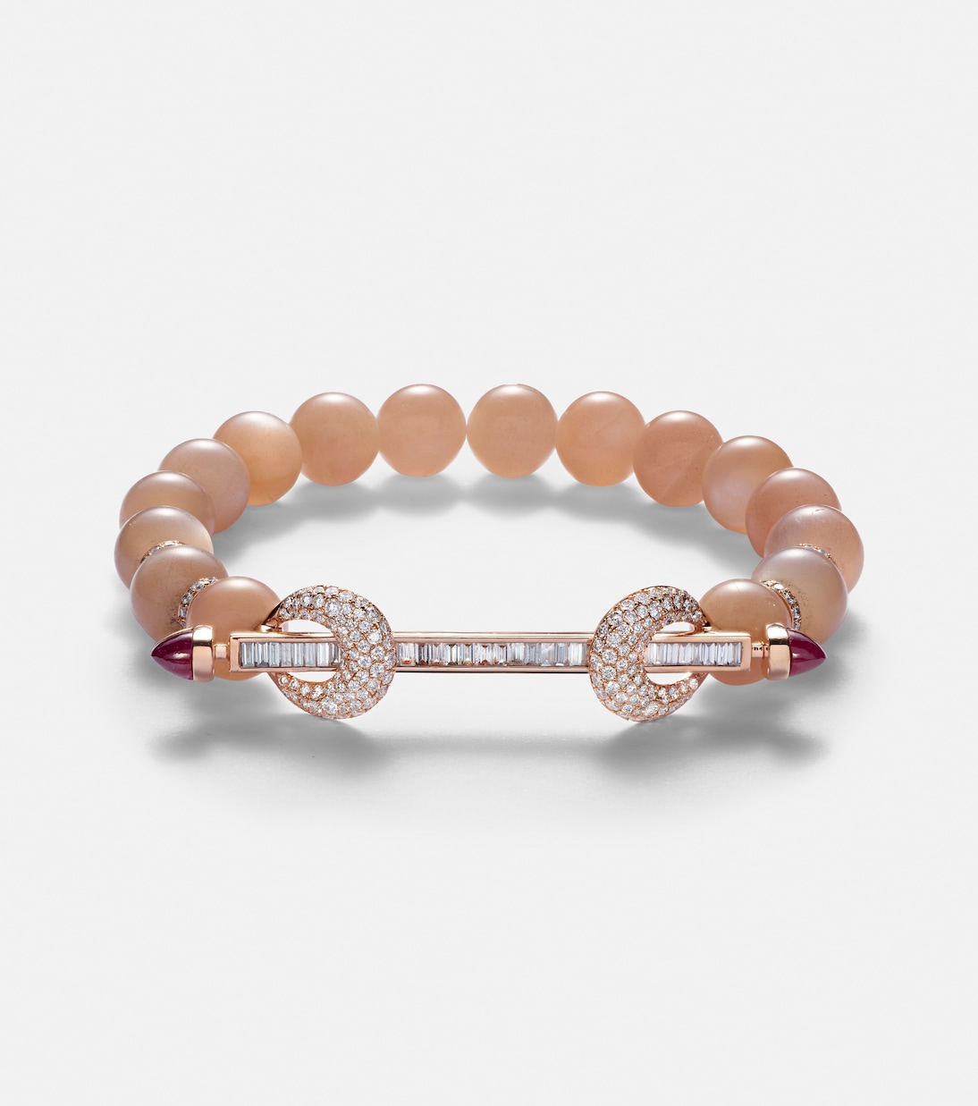Bracciale in oro rosa 18kt ANANYA Chakra con pietre preziose per giovani trendy