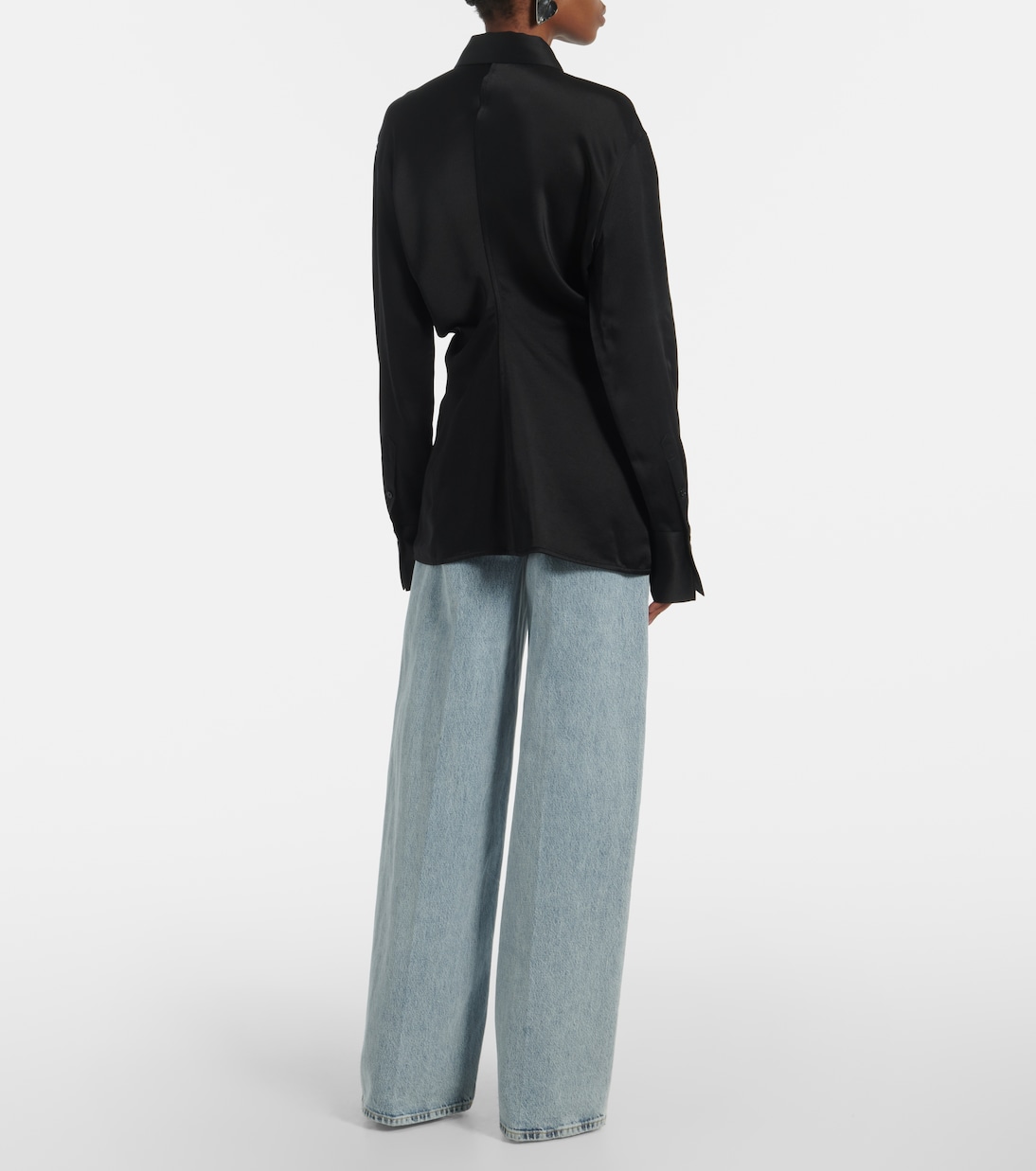 Chemise Slouch en satin | Toteme