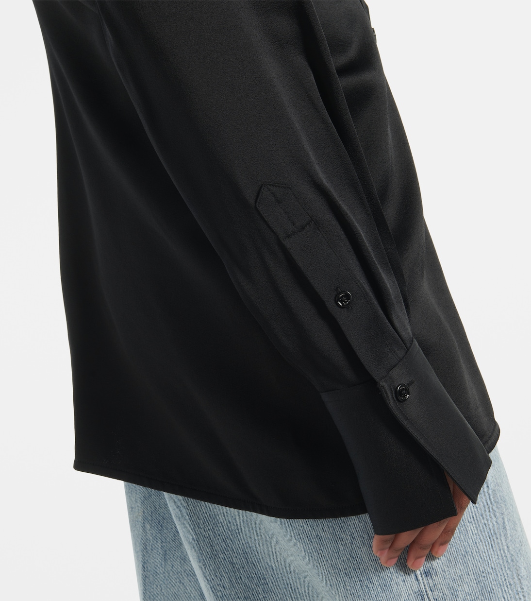 Chemise Slouch en satin | Toteme