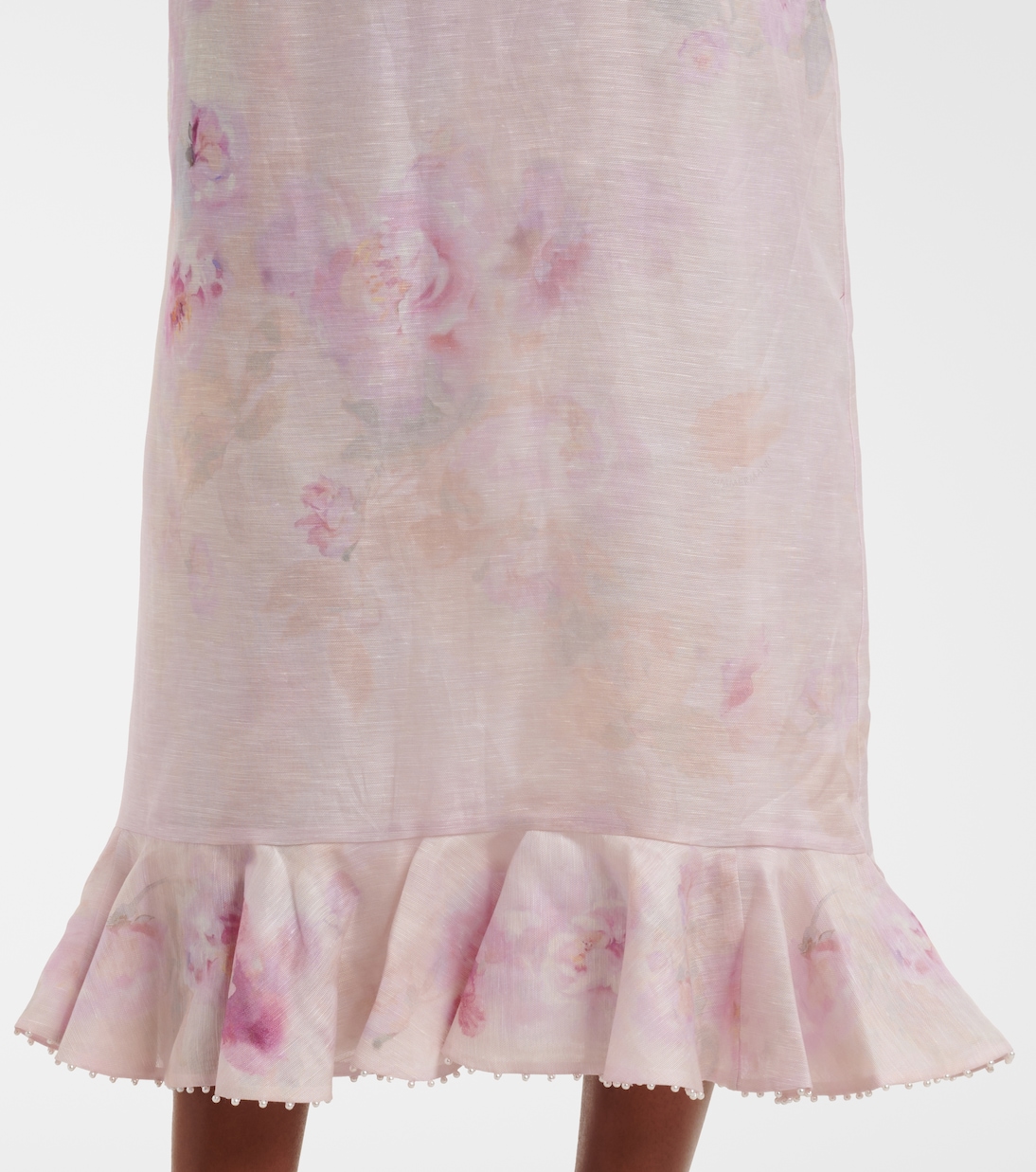 Abito midi Crush in lino e seta | Zimmermann