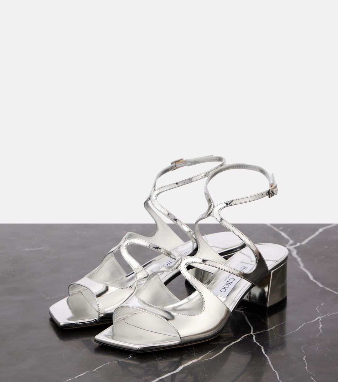 Sandali Azilia 45 in pelle metallizzata | Jimmy Choo
