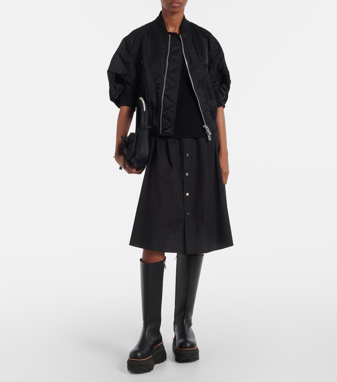 Giacca blouson in twill tecnico | Sacai