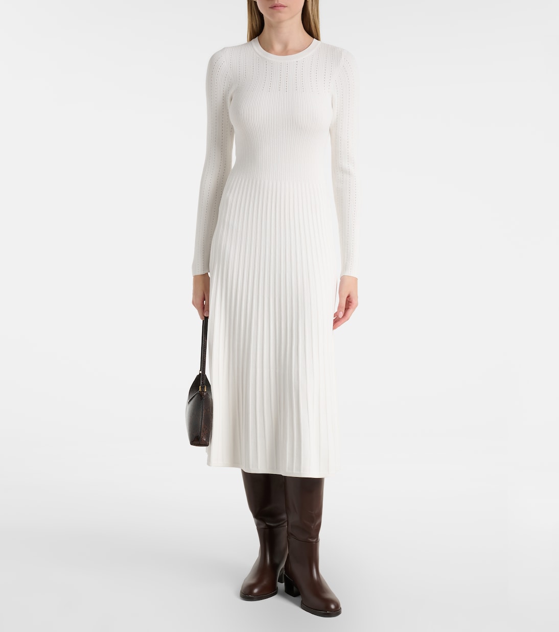 Nami ribbed-knit sweater dress | Veronica Beard
