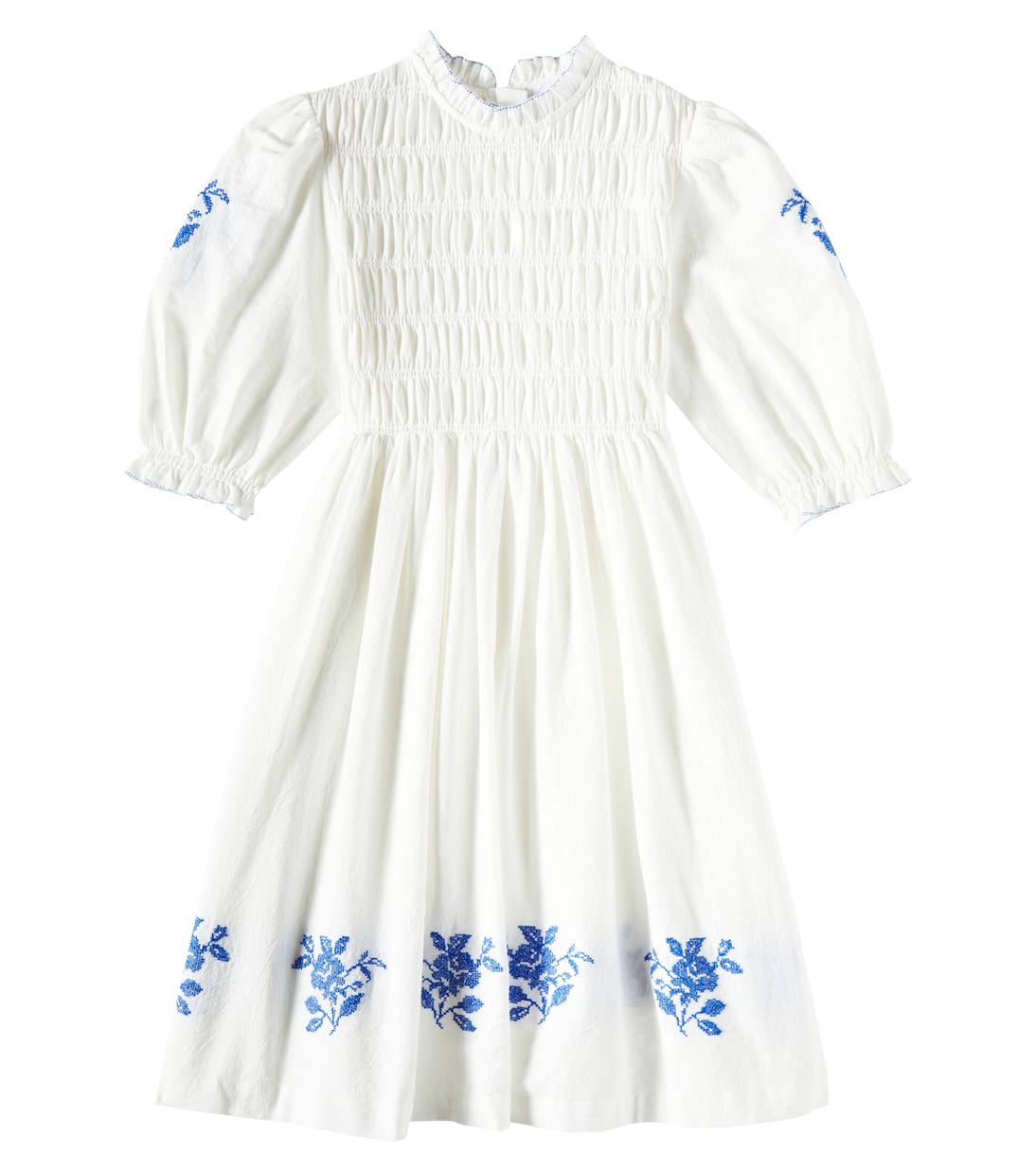 Besticktes Kleid Emmanuelle aus Baumwolle | C'era Una Volta