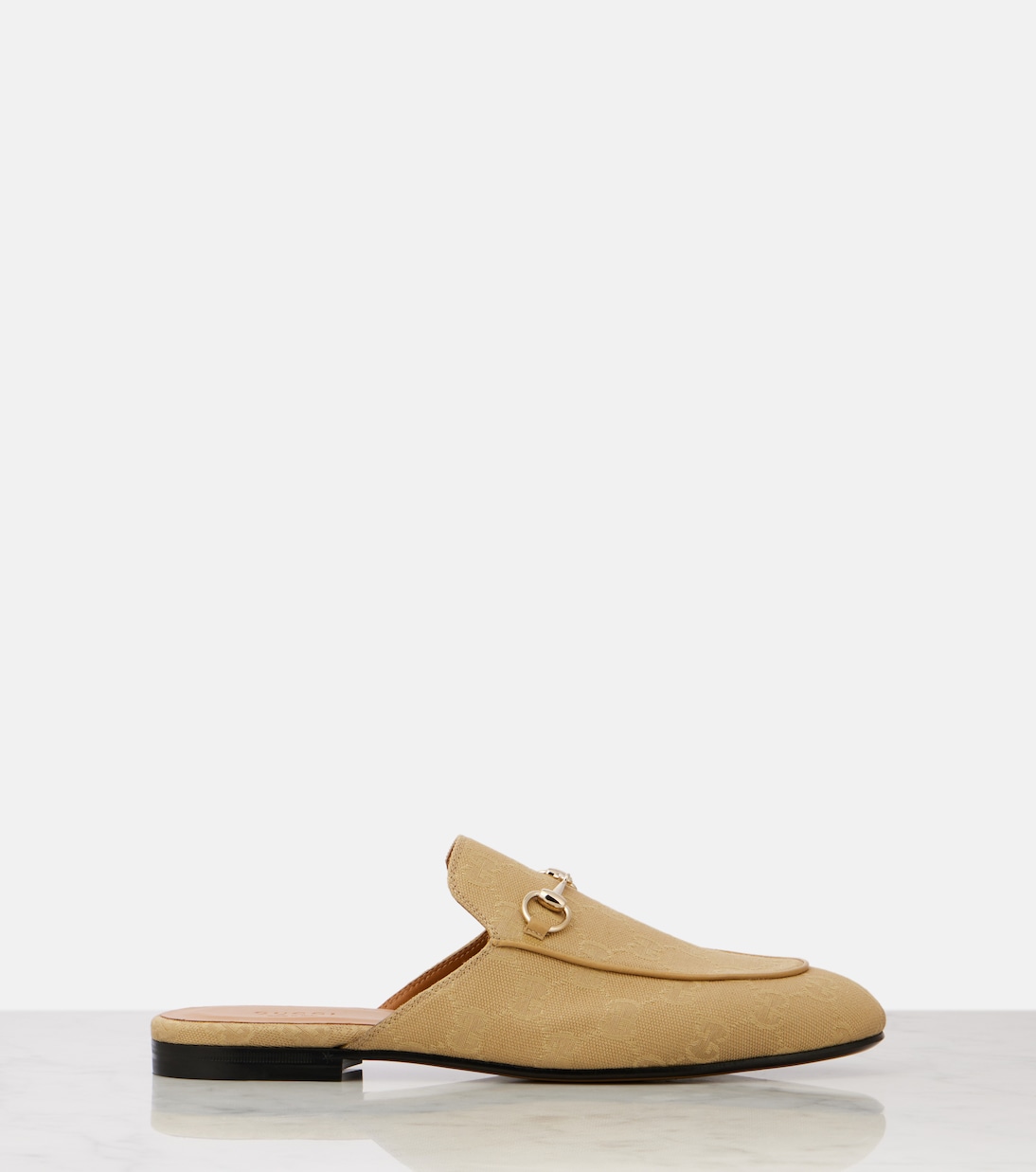 Mules Princetown Horsebit in canvas GG | Gucci