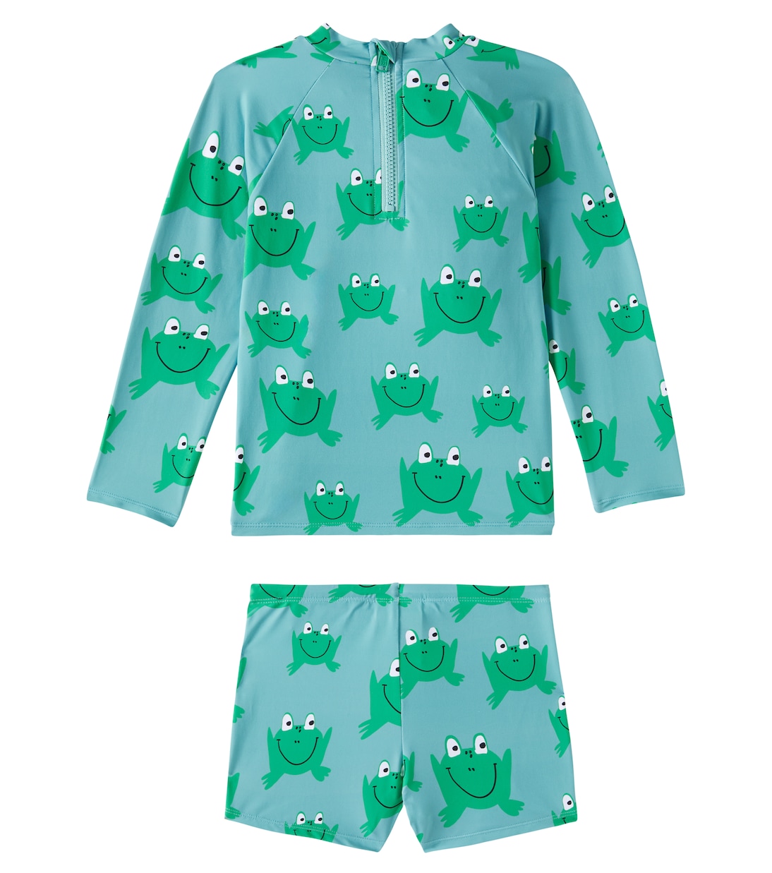 Printed rashguard top and swim trunks set | Stella McCartney Kids
