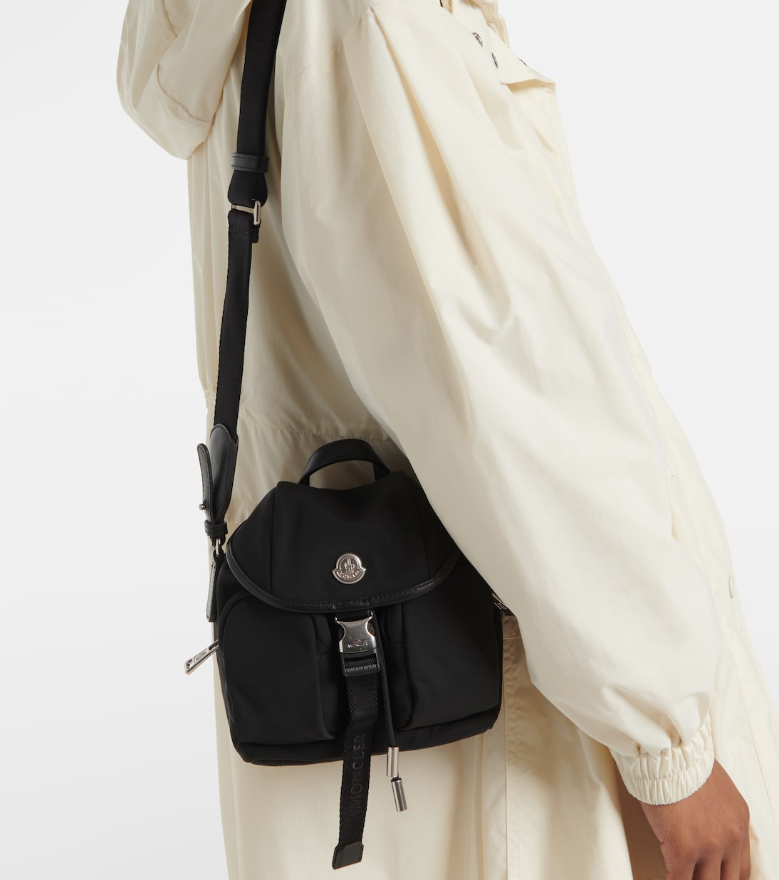 Borsa a tracolla Trick Mini con pelle | Moncler