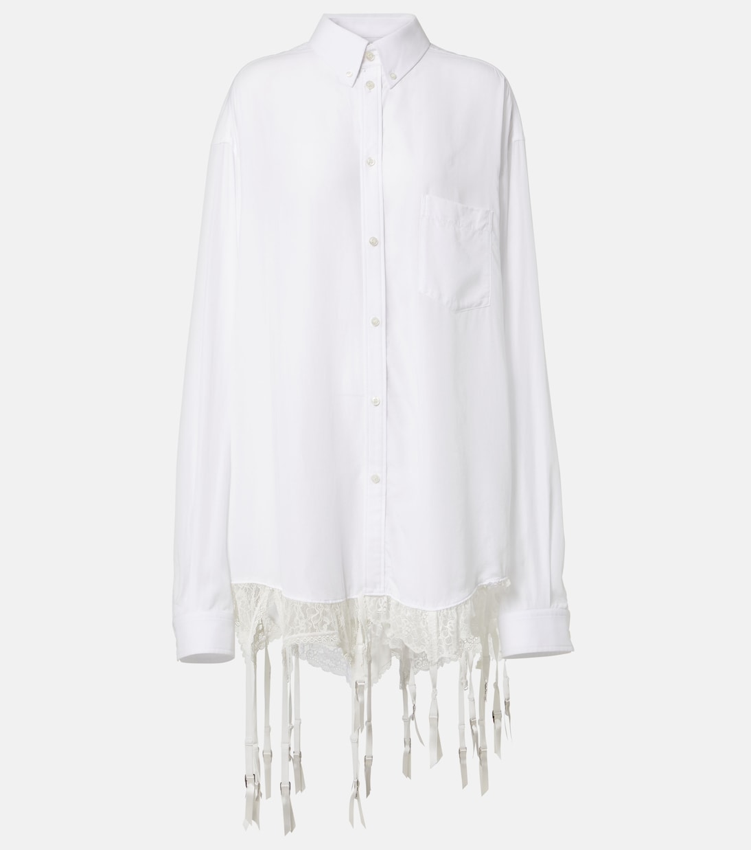 Oversize-Hemd mit Spitze | Balenciaga