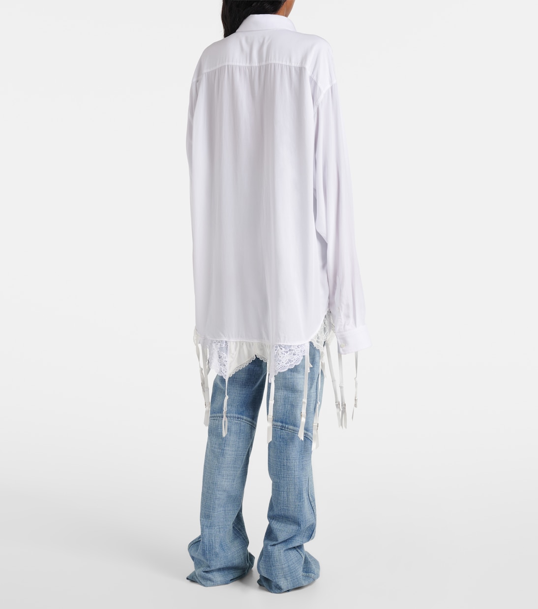 Oversize-Hemd mit Spitze | Balenciaga