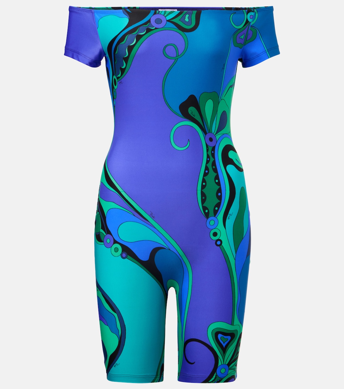 Jumpsuit corta Orchidee con stampa | Pucci