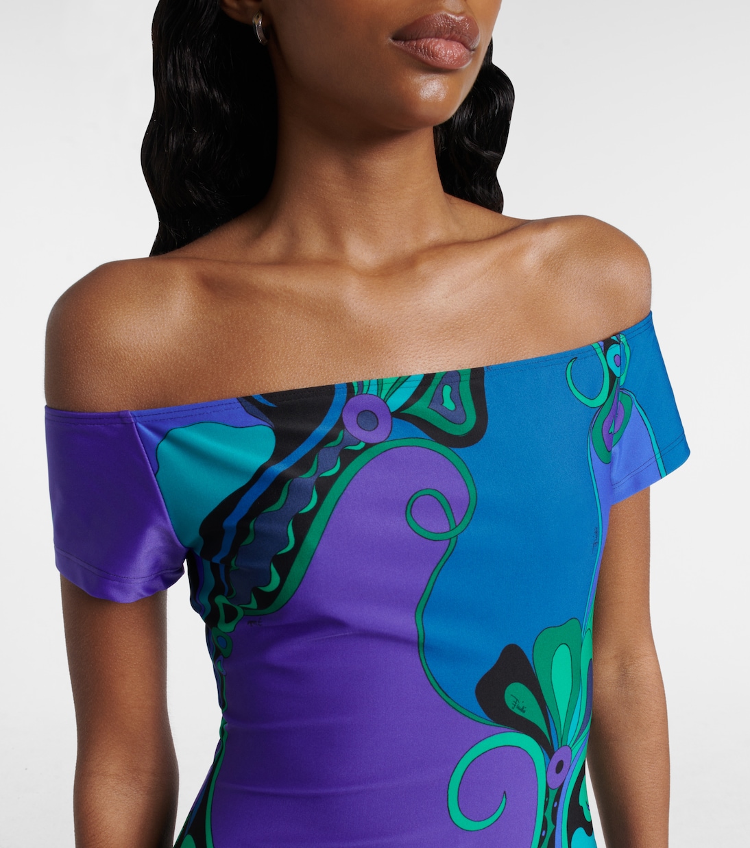 Jumpsuit corta Orchidee con stampa | Pucci