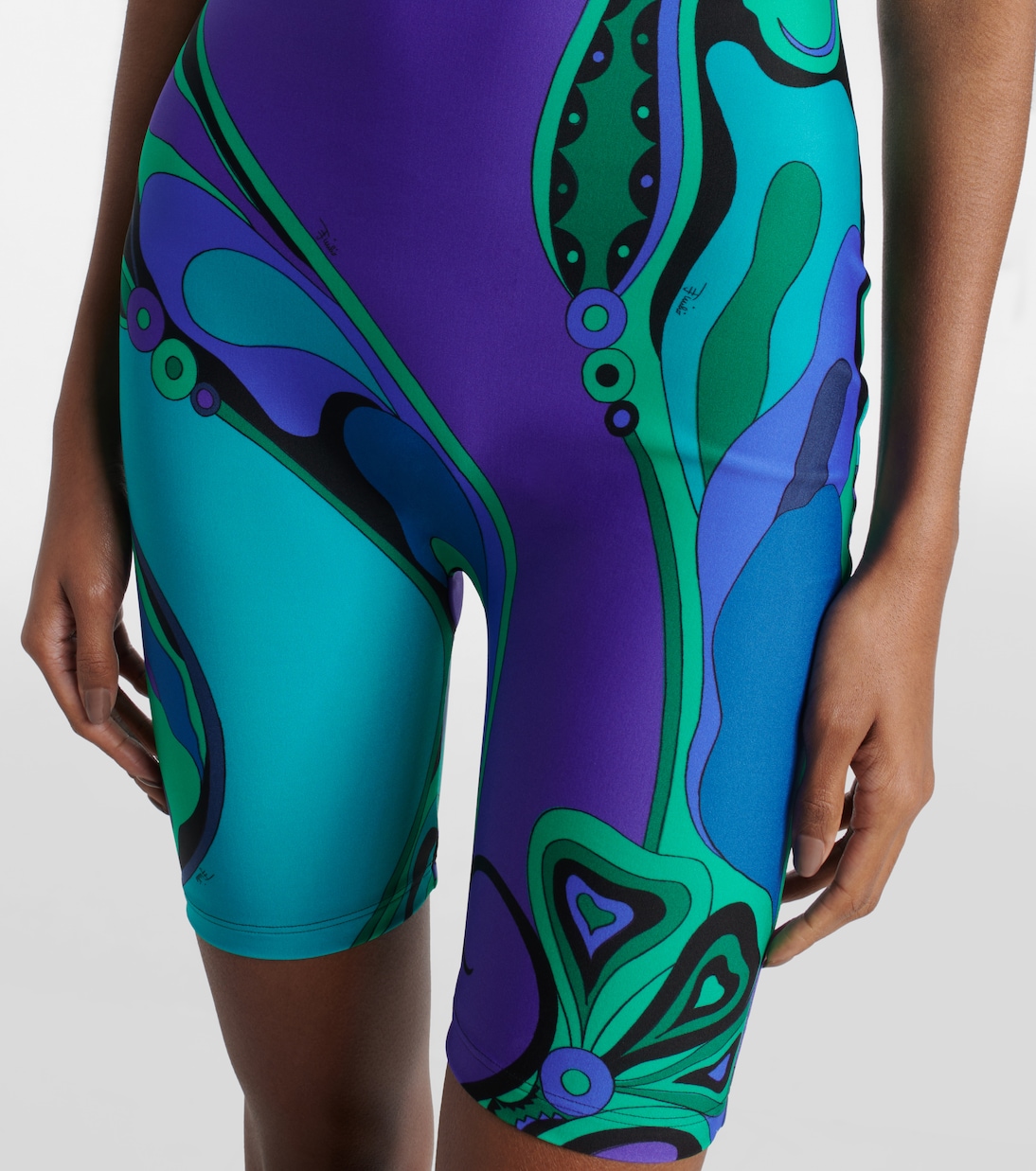 Jumpsuit corta Orchidee con stampa | Pucci