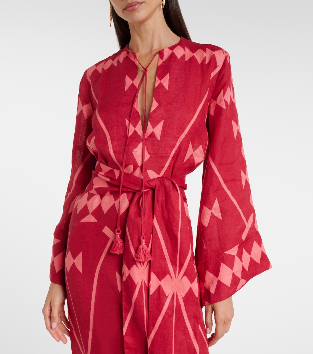 Printed linen maxi dress | Johanna Ortiz