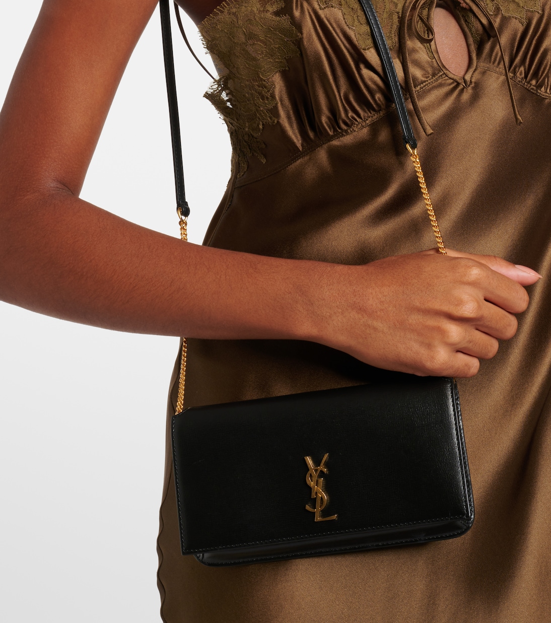 Cassandre皮革手机小袋 | Saint Laurent