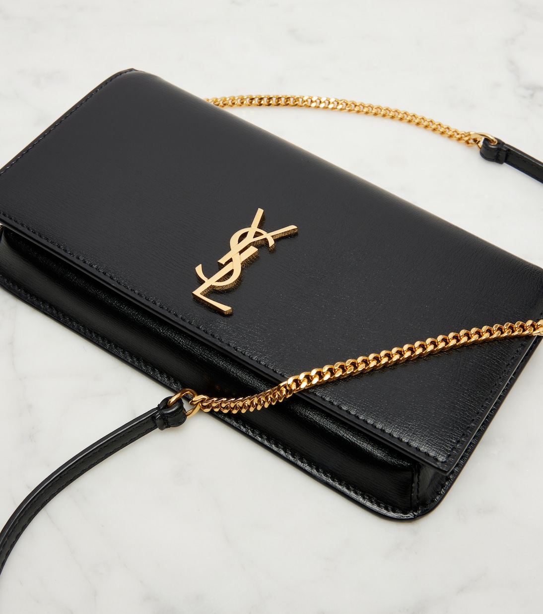 Cassandre皮革手机小袋 | Saint Laurent