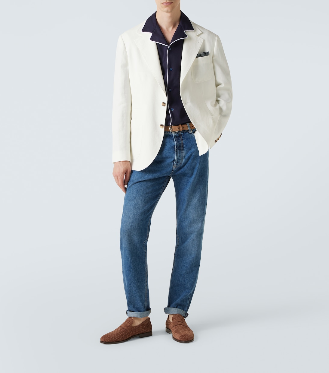 Pyjama-Hemd aus Baumwolle | Brunello Cucinelli