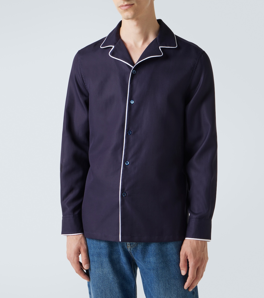 Pyjama-Hemd aus Baumwolle | Brunello Cucinelli