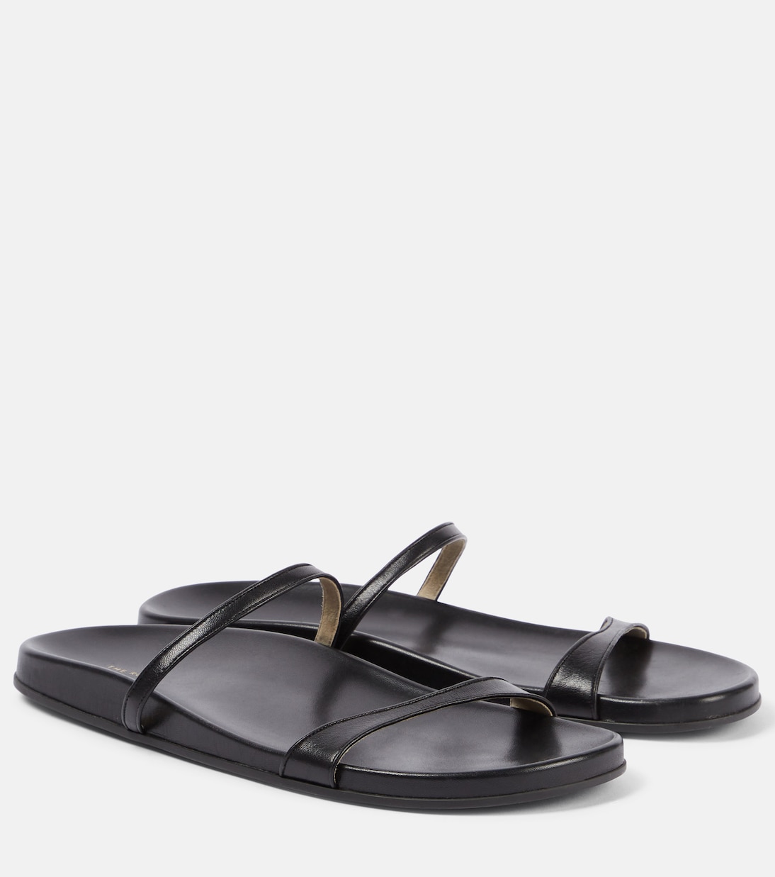 Hugh leather slides | The Row