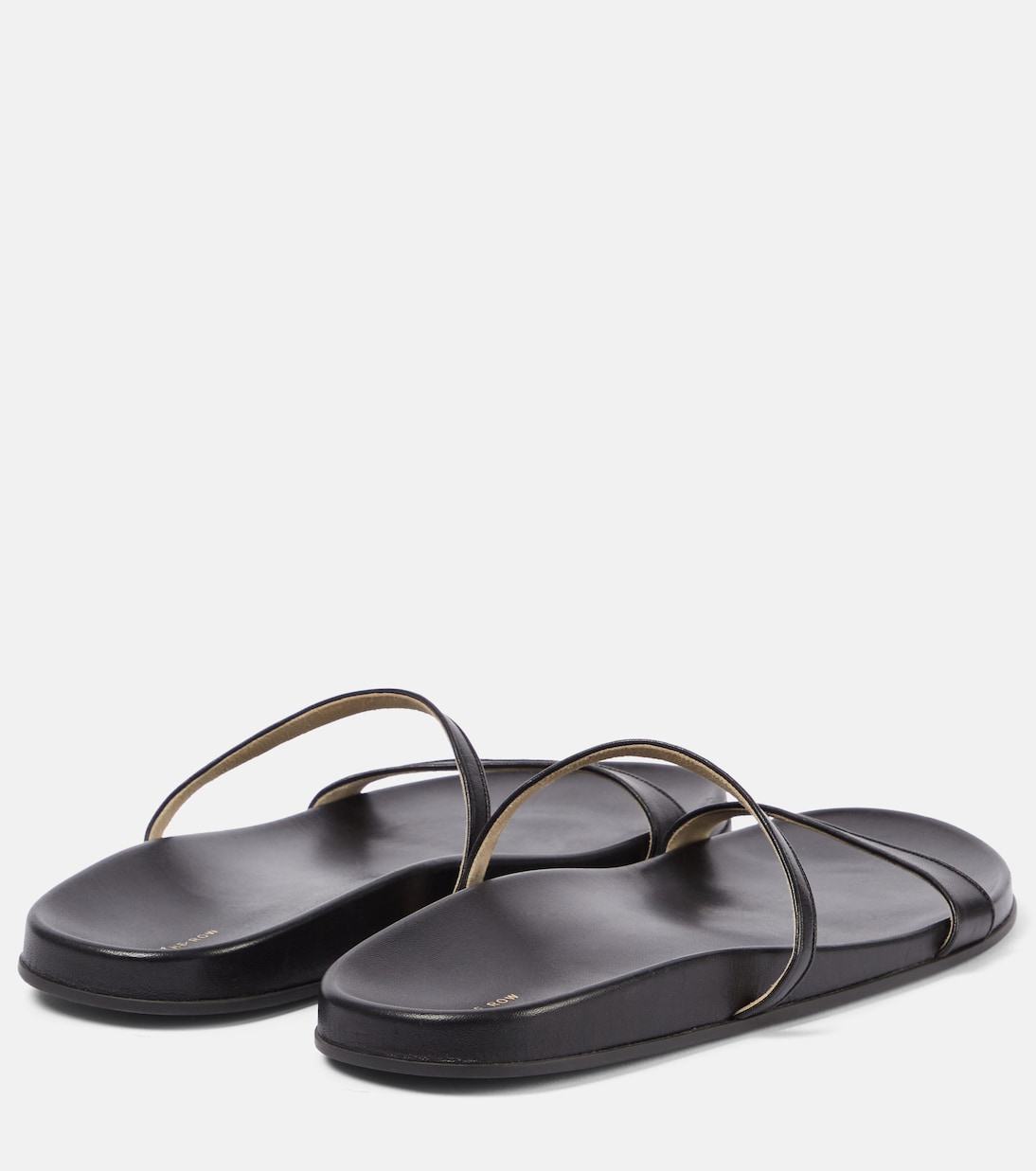 Hugh leather slides | The Row