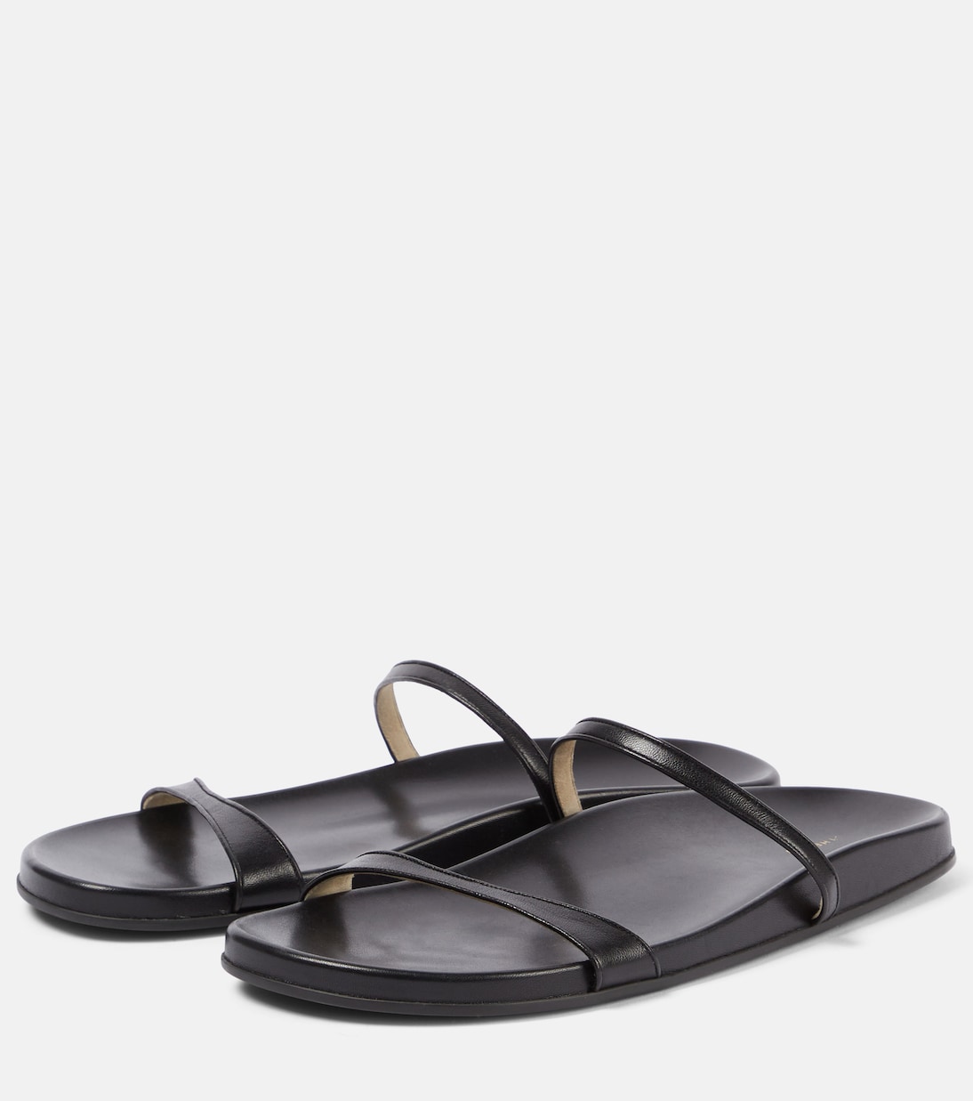Hugh leather slides | The Row
