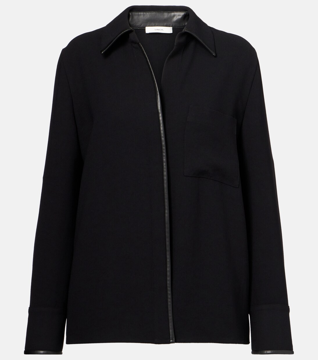 Chemise en cuir synthétique | Vince