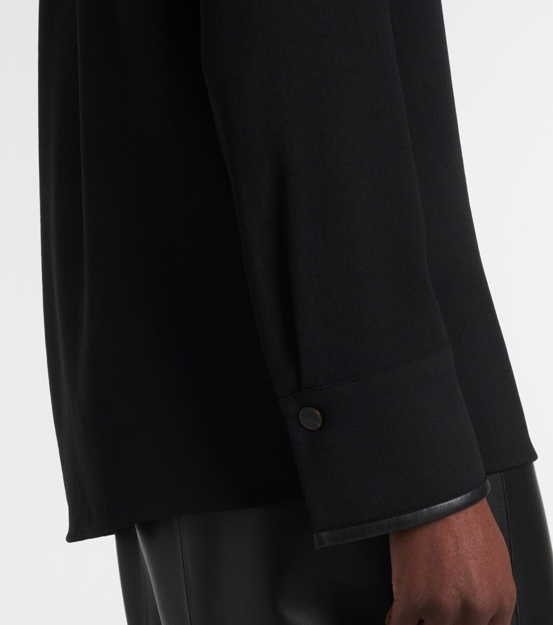 Chemise en cuir synthétique | Vince