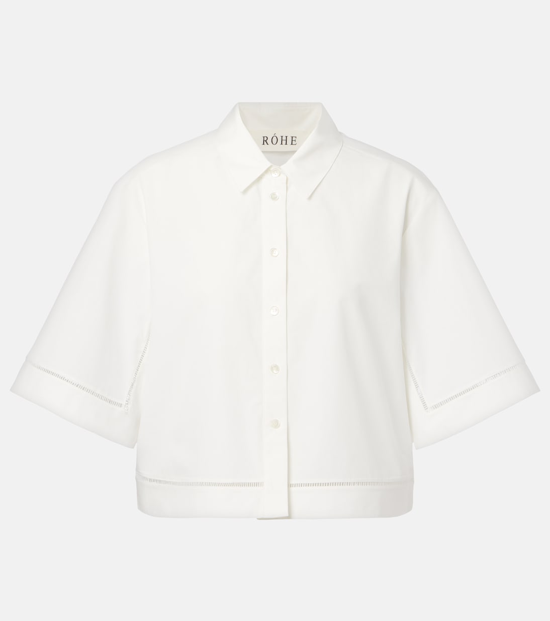 Camicia in popeline di cotone con ricamo | Róhe