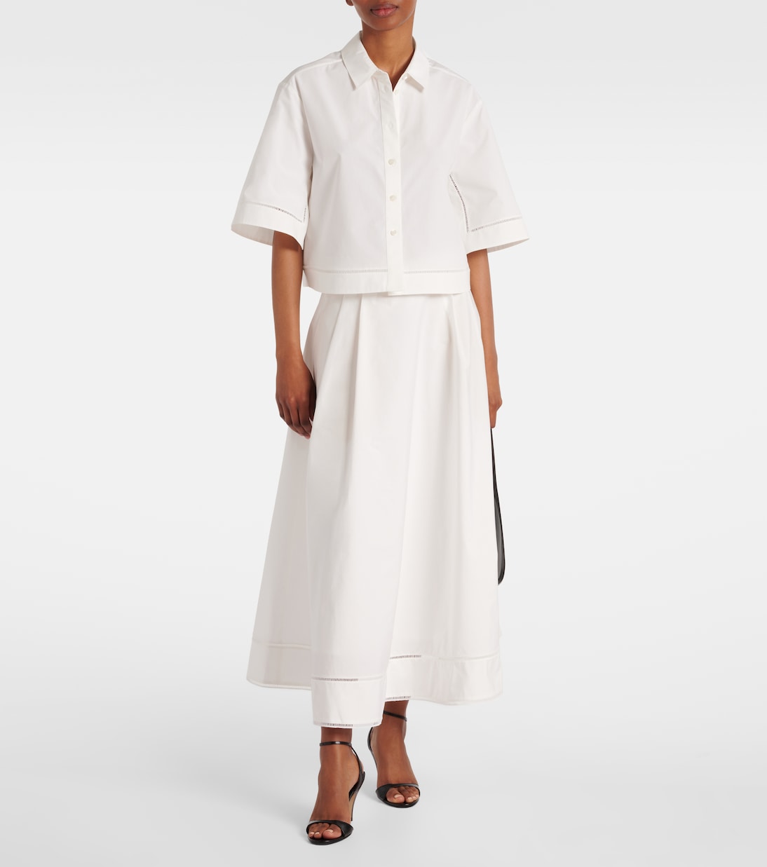 Camicia in popeline di cotone con ricamo | Róhe