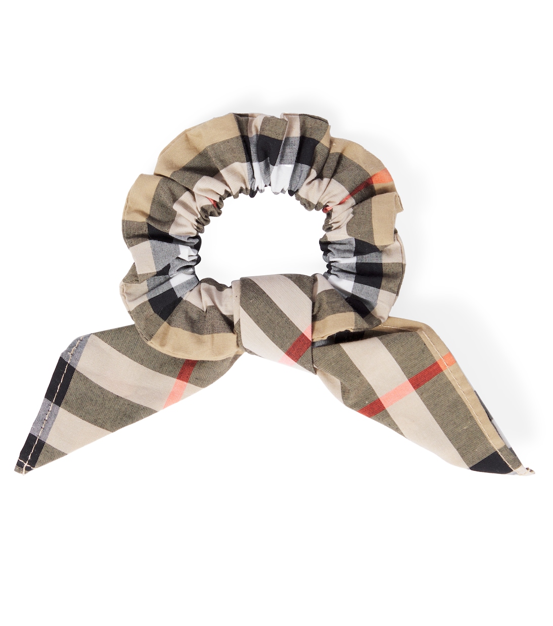 Scrunchie in cotone Burberry Check | Burberry Kids