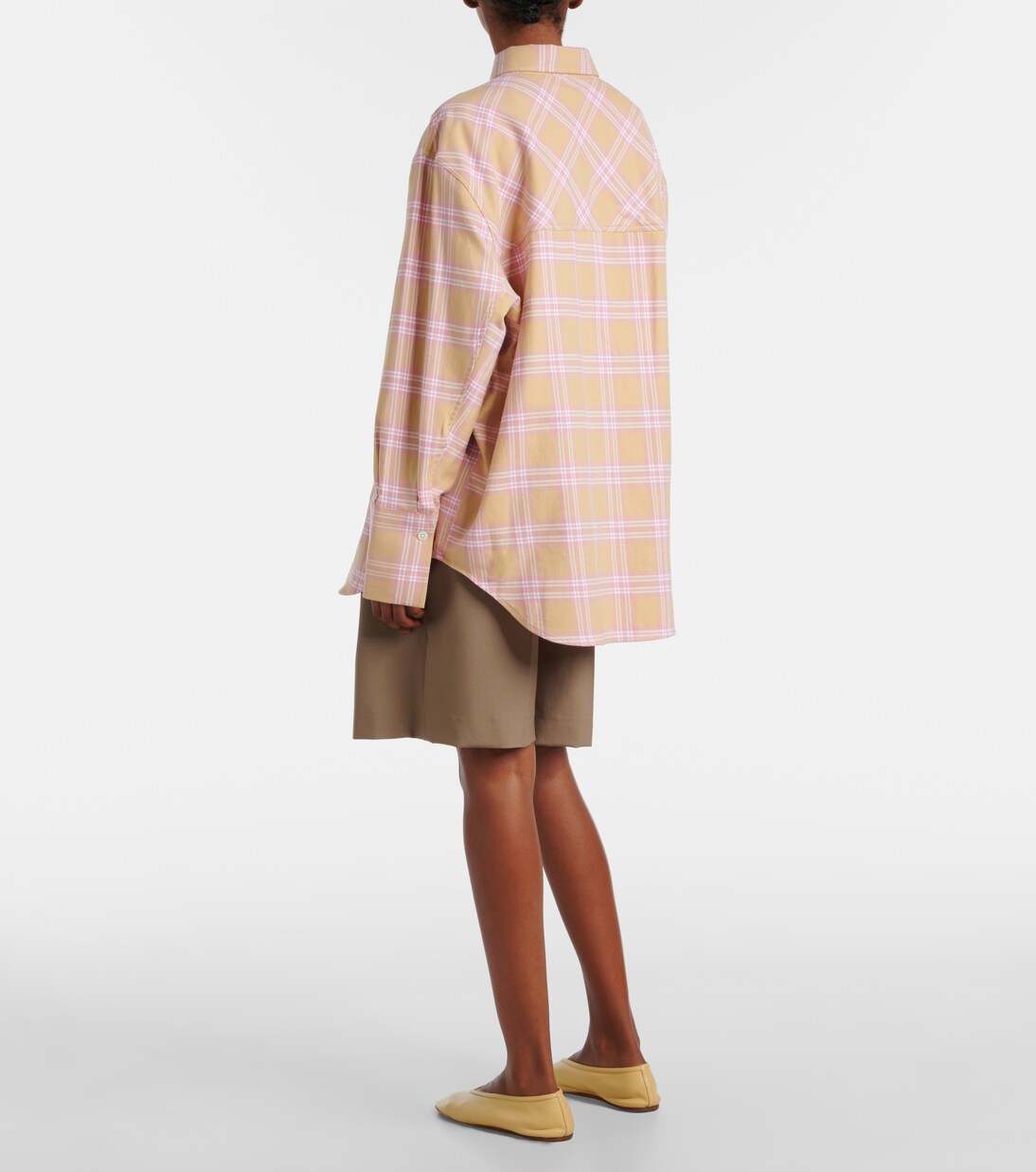 Checked cotton flannel overshirt | Róhe