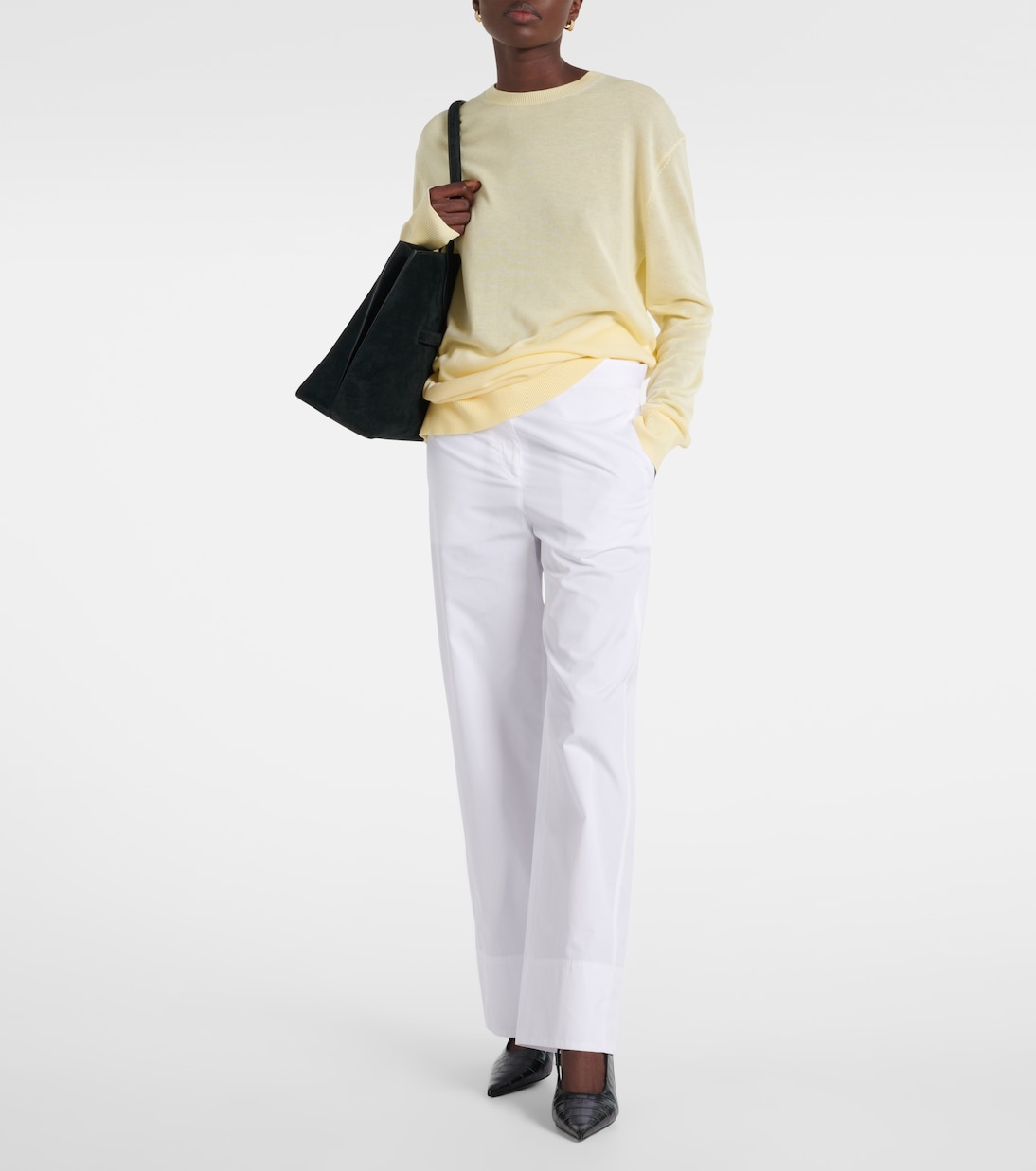 Weite Hose Twisted Seam aus Baumwollpopeline | Toteme