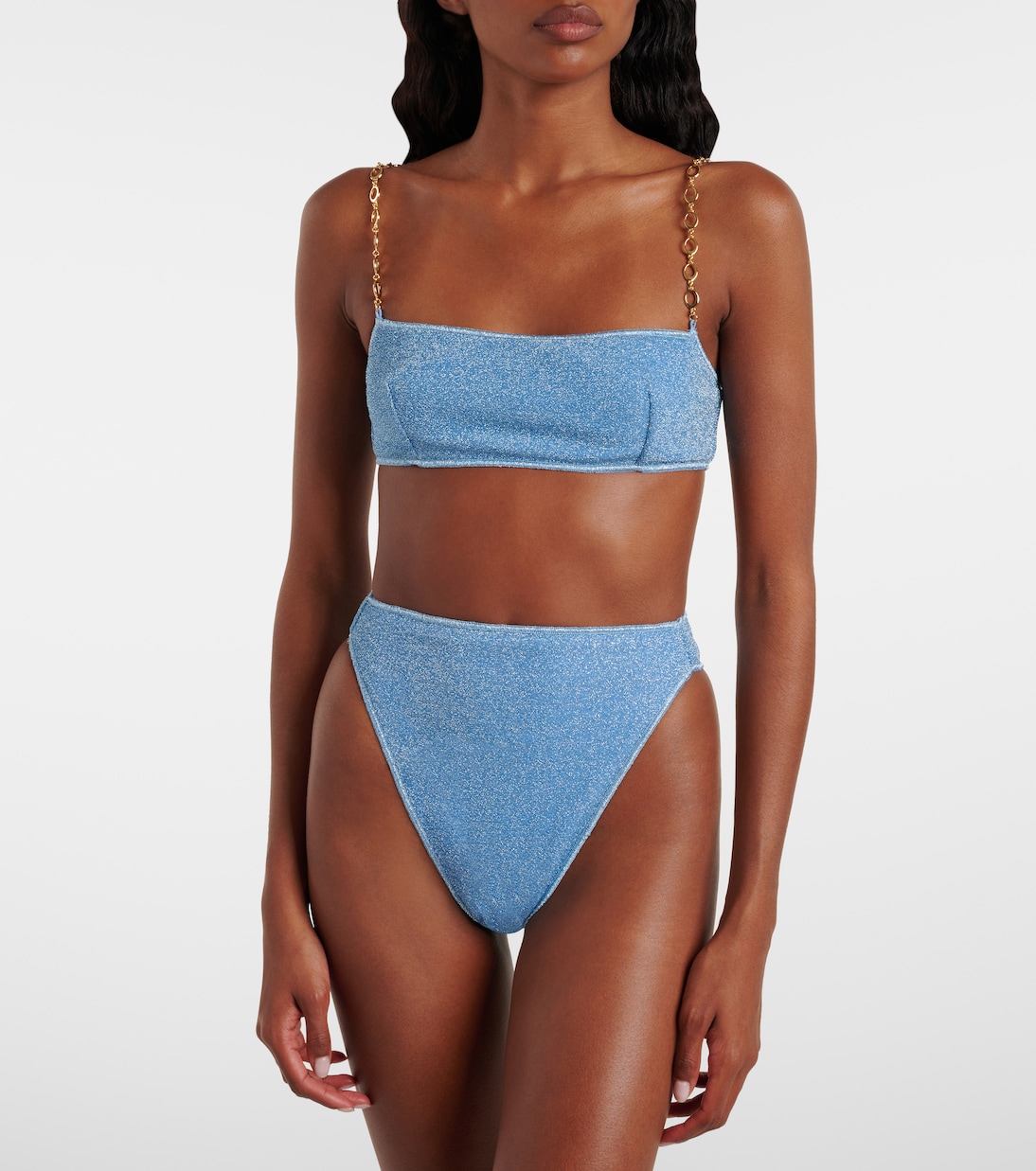 Bikini Lumière O Chain en lamé | Oséree