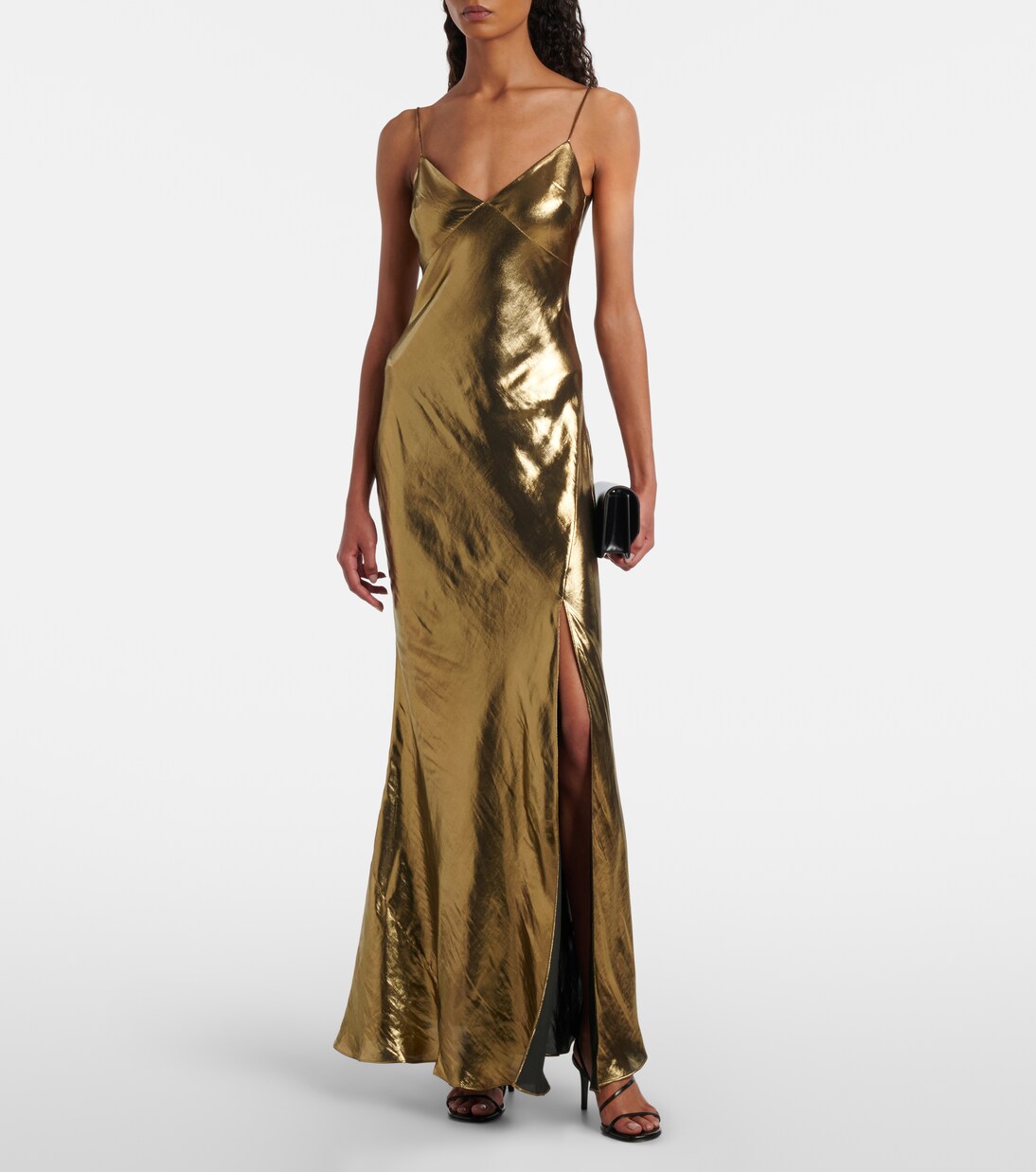 Satin maxi dress | Self-Portrait