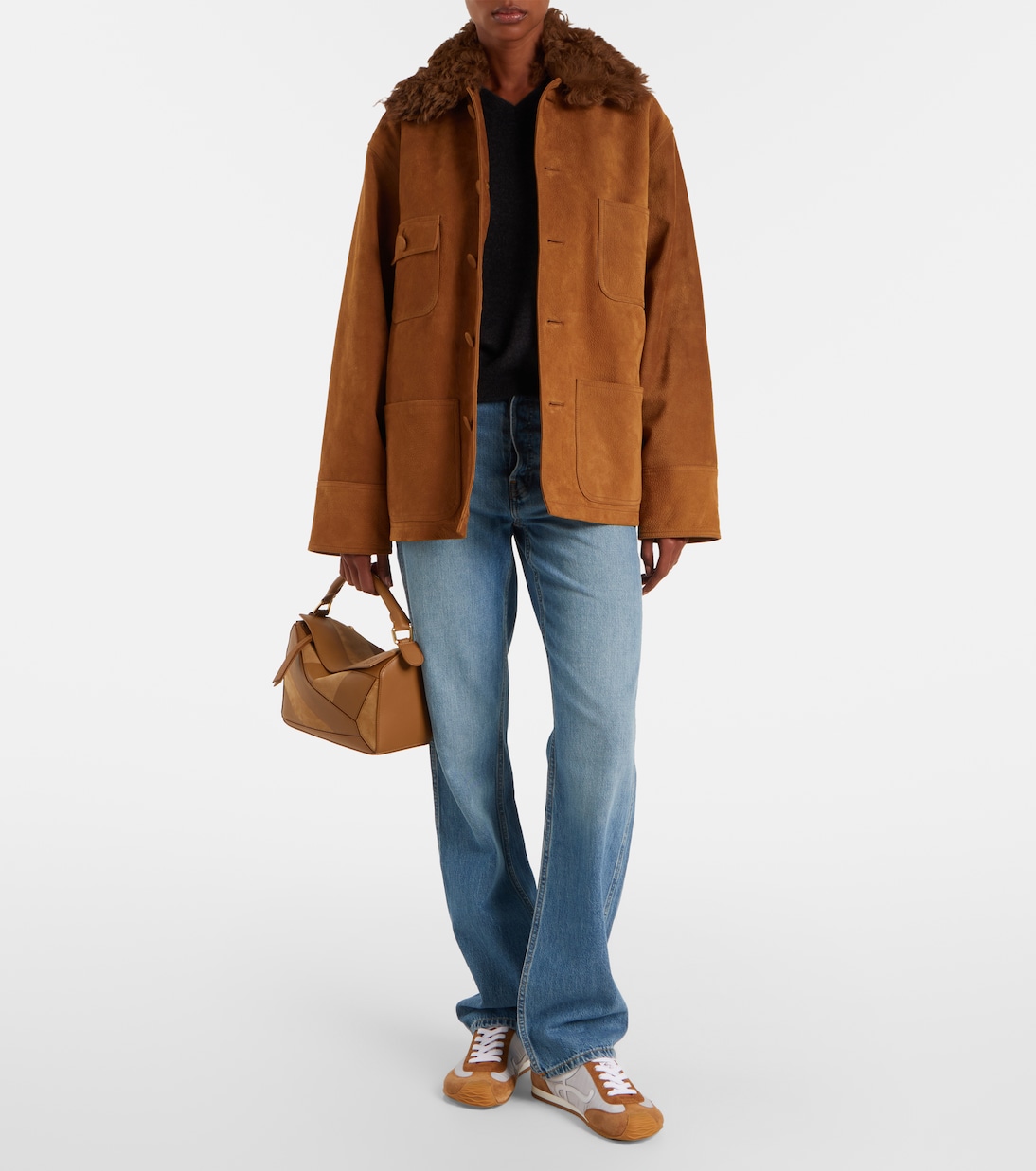Oversized leather jacket | Plan C