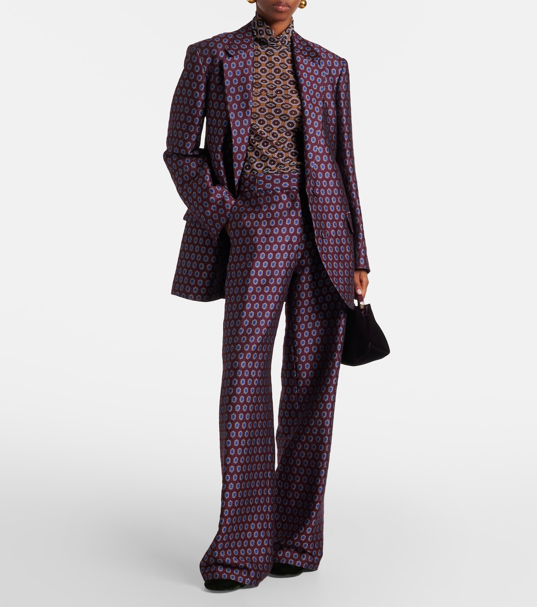 印花高领上衣 | Dries Van Noten