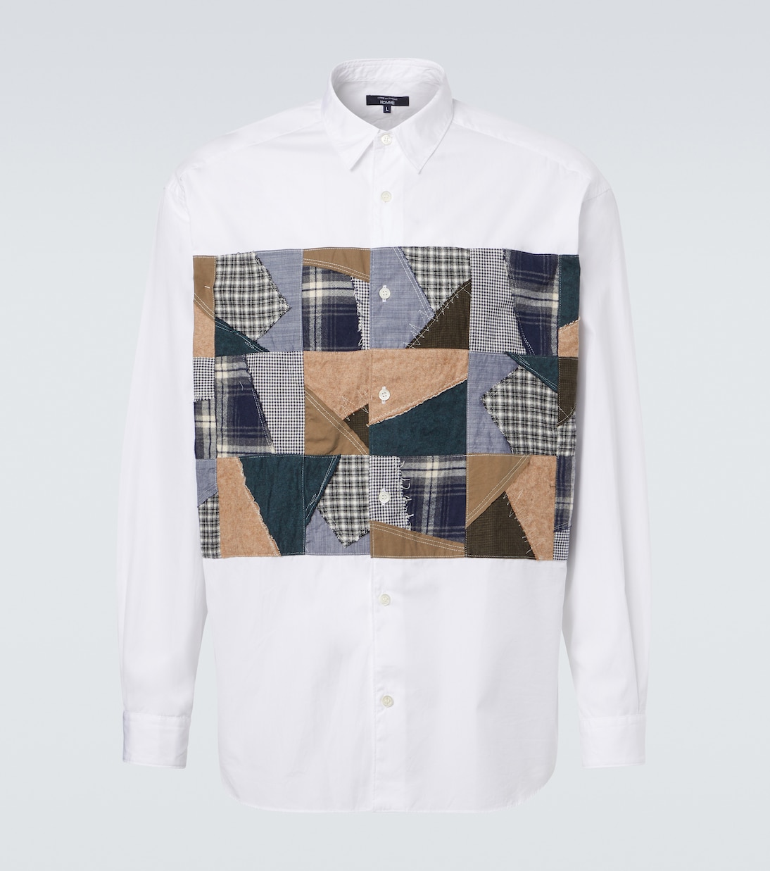 Patchwork cotton poplin shirt  | Comme des Garçons Homme
