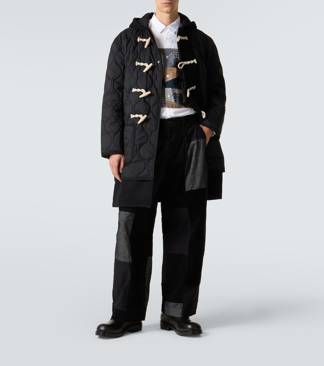 Patchwork cotton poplin shirt  | Comme des Garçons Homme