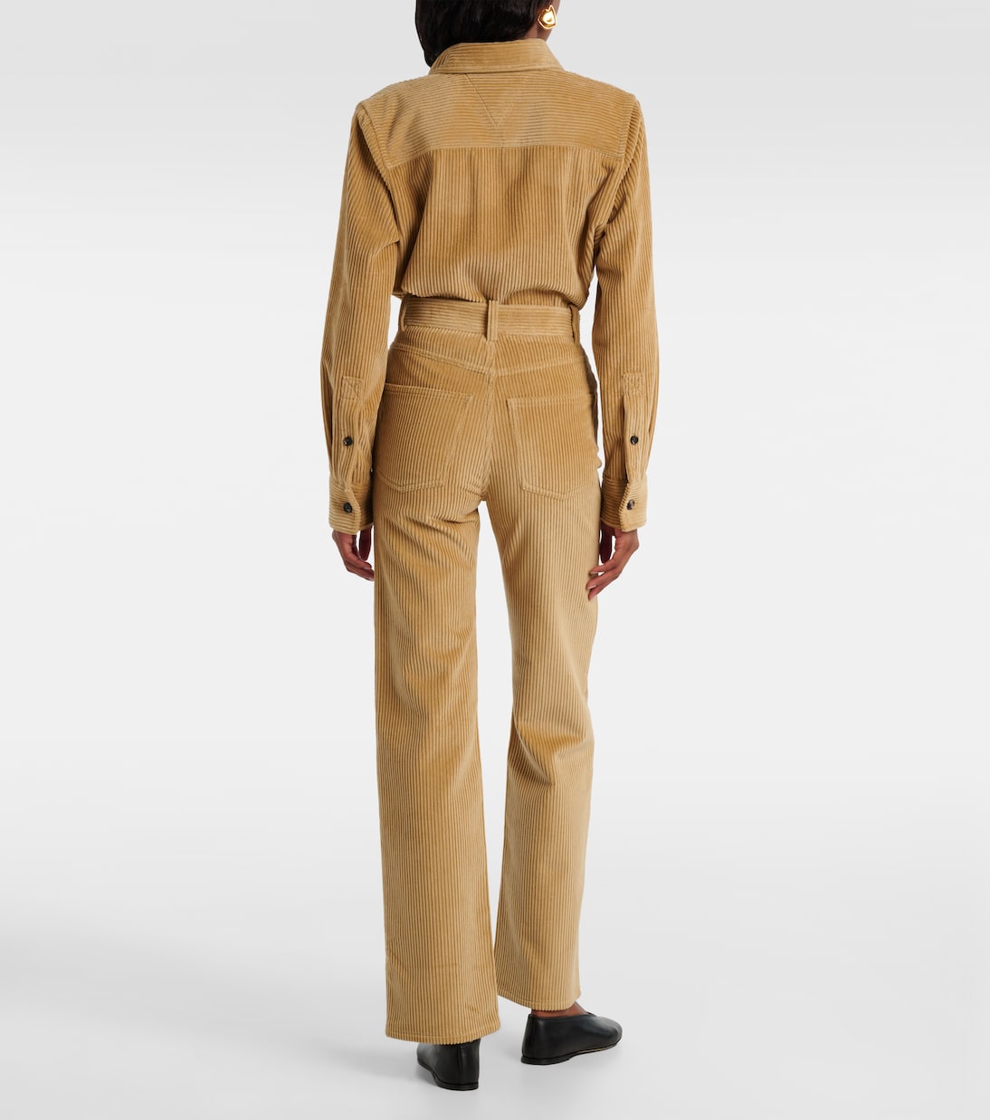 Cotton corduroy flared pants | Bottega Veneta