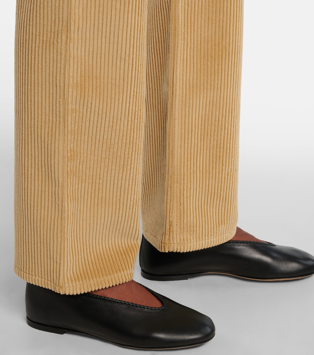 Cotton corduroy flared pants | Bottega Veneta