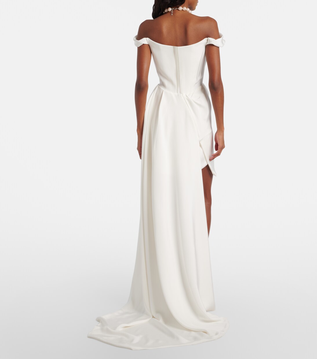 Bridal Comet off-shoulder silk minidress | Vivienne Westwood