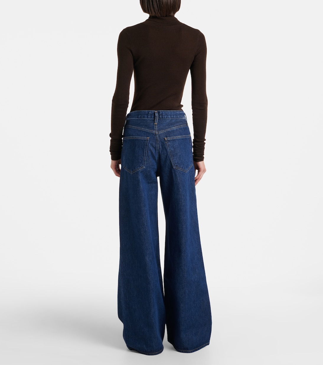 Dame high-rise wide-leg jeans | Agolde