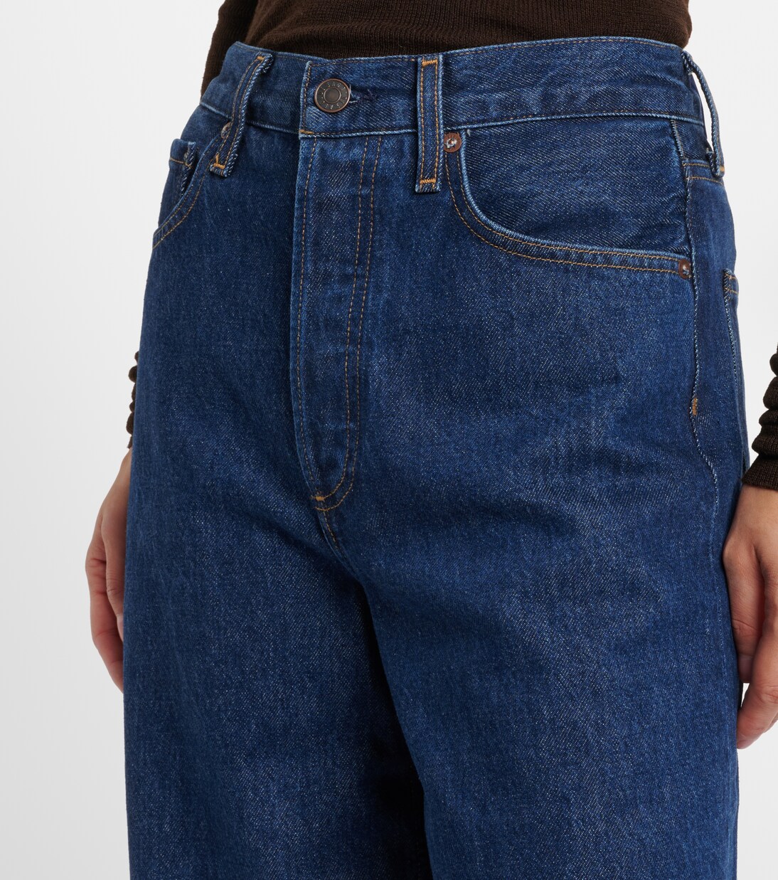 Dame high-rise wide-leg jeans | Agolde