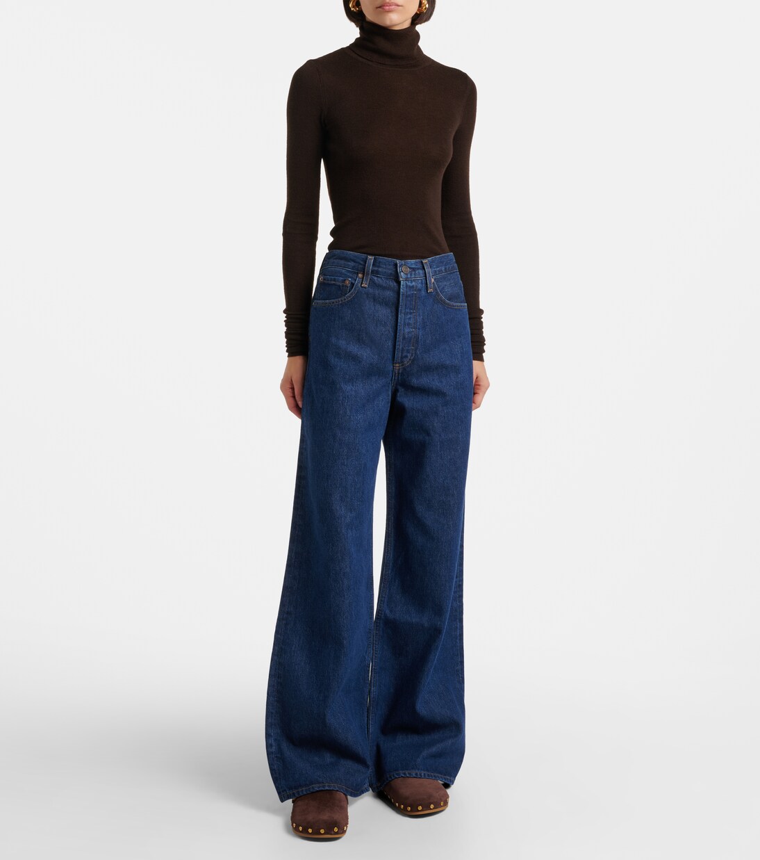 Dame high-rise wide-leg jeans | Agolde
