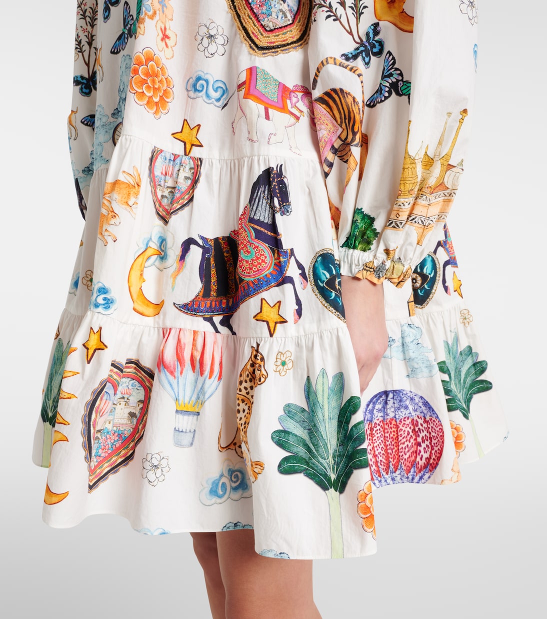 Bedrucktes Minikleid aus Baumwolle | Camilla